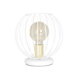Lampe de chevet ALBIO LN1 BLANC 1xE27 - blanc 