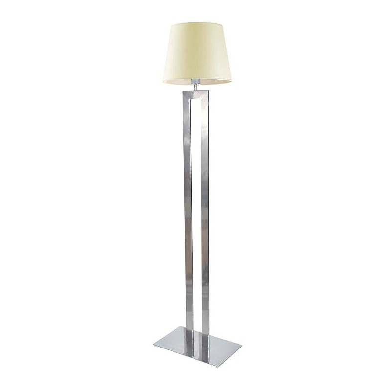 Lampadaire VEGAS E27 - argent / écru 