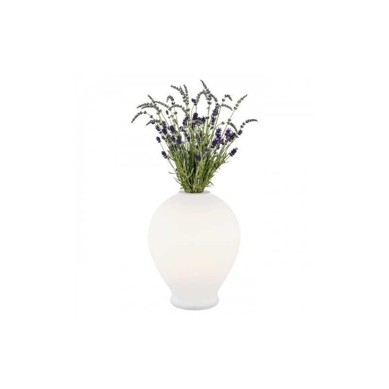 Lampe à poser avec fonction vase AMARYLIS E27 - opale 