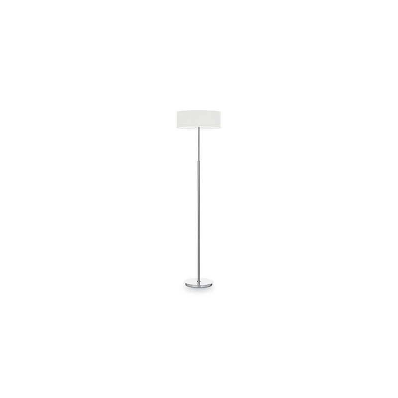 Lampadaire WOODY PT2 E14 blanc / chrome 