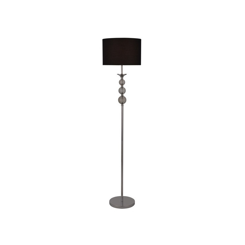 Lampadaire REA E27 chrome / noir 