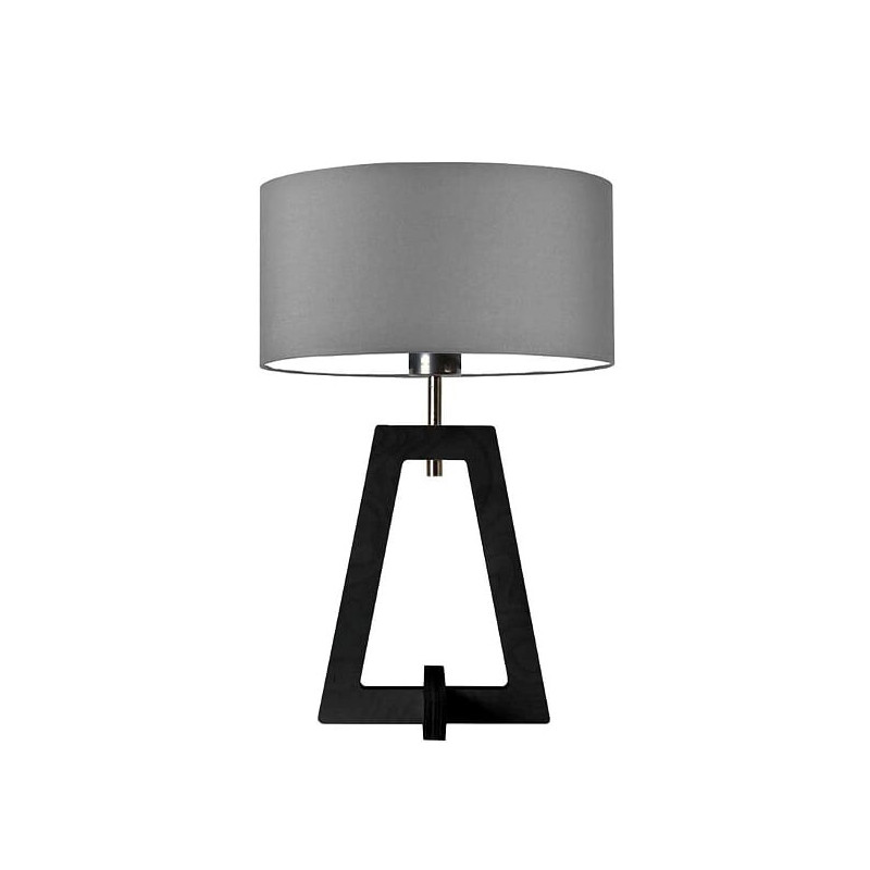 Lampe à poser CLIO E27 - ébène / gris acier 