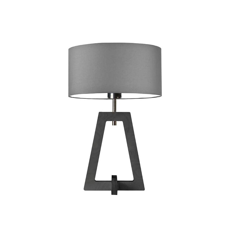 Lampe à poser CLIO E27 - gris / acier gris 