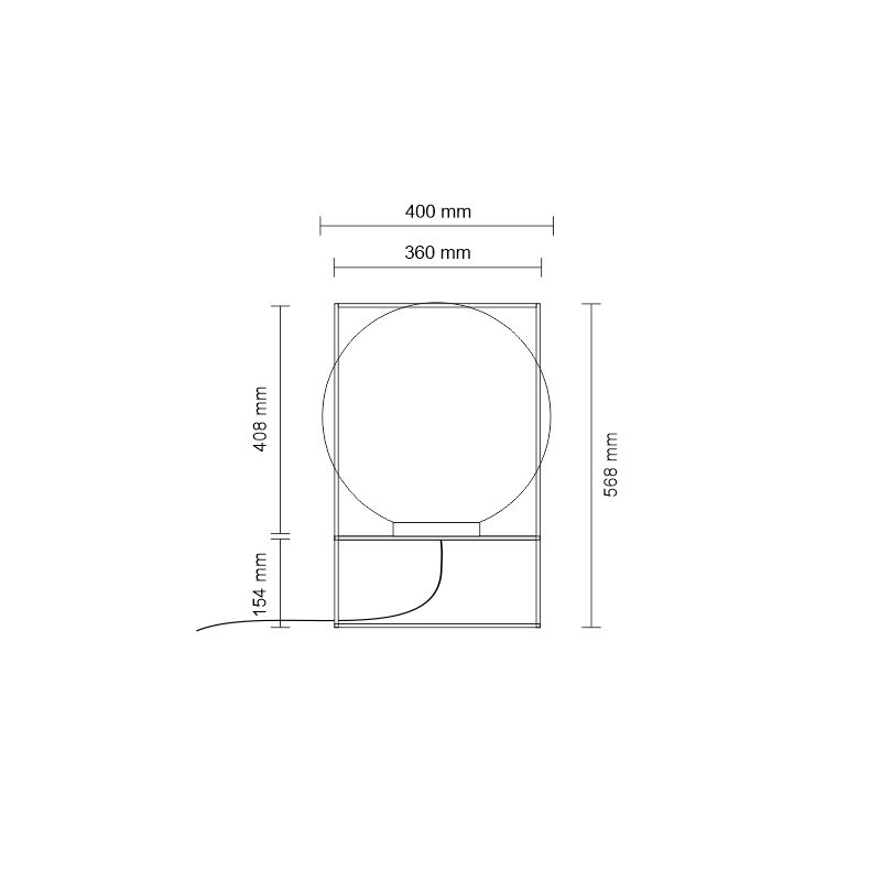 Lampe à poser DOHAR POO E27 - blanc 