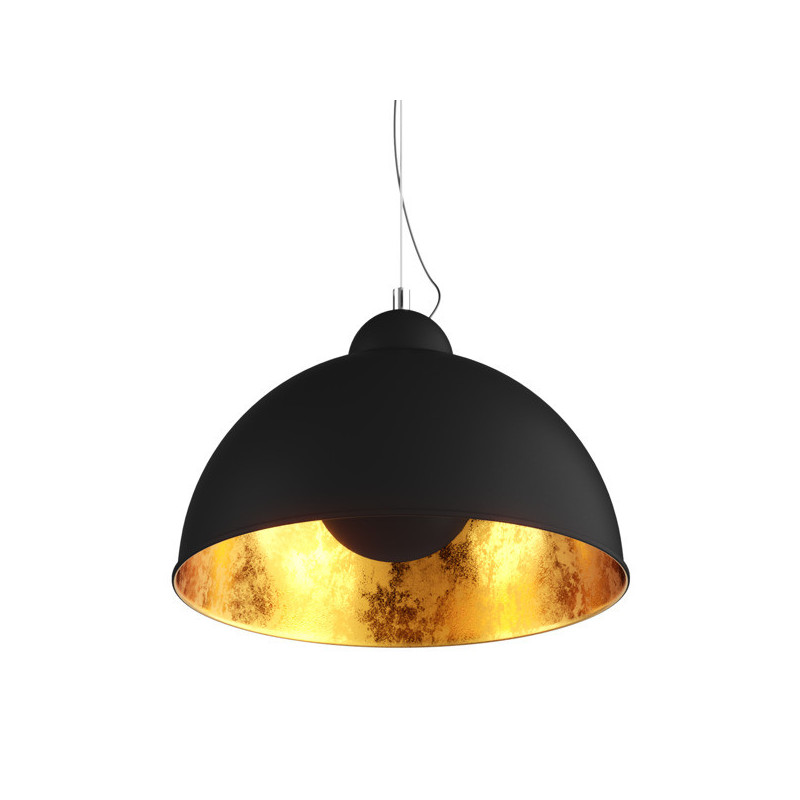 Suspension industrielle Design ANTENNE E27 - noir / or