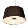 Lampe en suspension abat jour Design BALI 4xE27 - noir / chrome