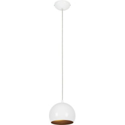 Lampe suspendue BALL GU10 - blanc / or 
