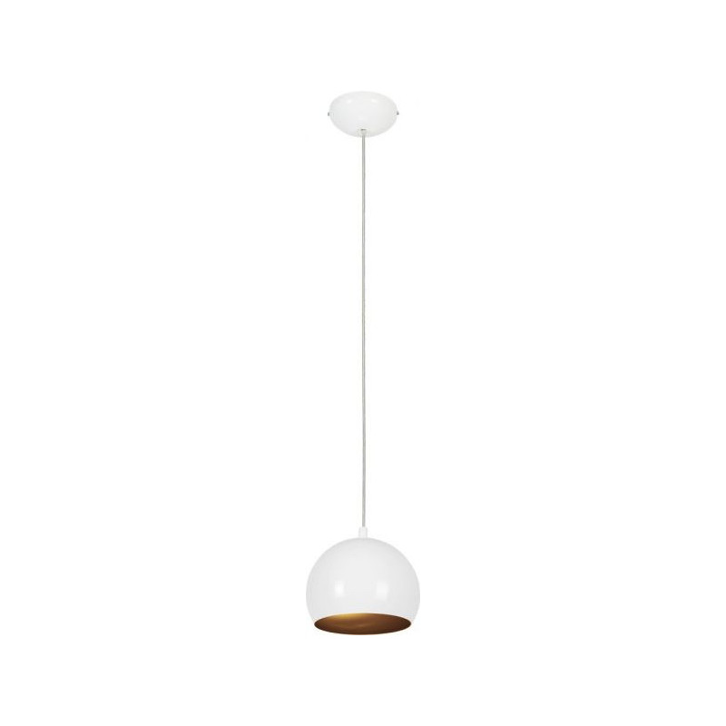 Lampe Suspendue design BALL GU10 - blanc / or