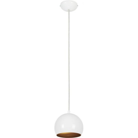 Lampe Suspendue design BALL GU10 - blanc / or
