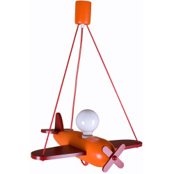 Lampe suspendue AVION CLIPPER E27 - orange / rouge 