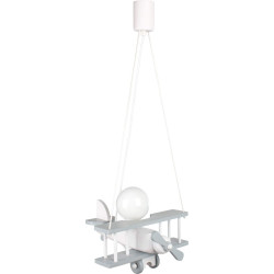 Lampe suspendue AIRPLANE Small E27 - gris / blanc 