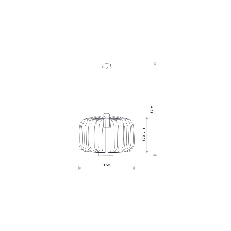 Suspension luminaire ALAN GU10 - noir