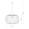 Suspension luminaire ALAN GU10 - noir