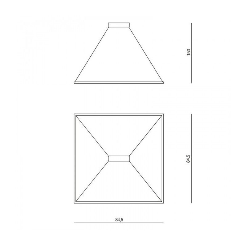 Luminaire Design suspendue AKIRA LED petite 40W noir ou blanc