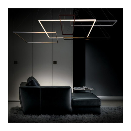 Luminaire Design suspendue AKIRA LED petite 40W noir ou blanc