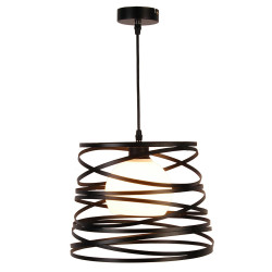 Lampe Suspendue design AKITA E27 - noir