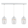 Lampe Suspendue design AMARETTO 3xE27 - blanc / transparent