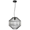 Suspension industrielle ALVARO 2 E27 - noir