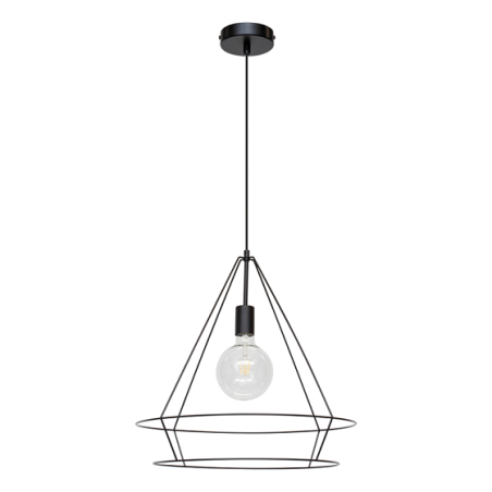 Lampe Suspendue design CASA TRIANGO E27 - noir