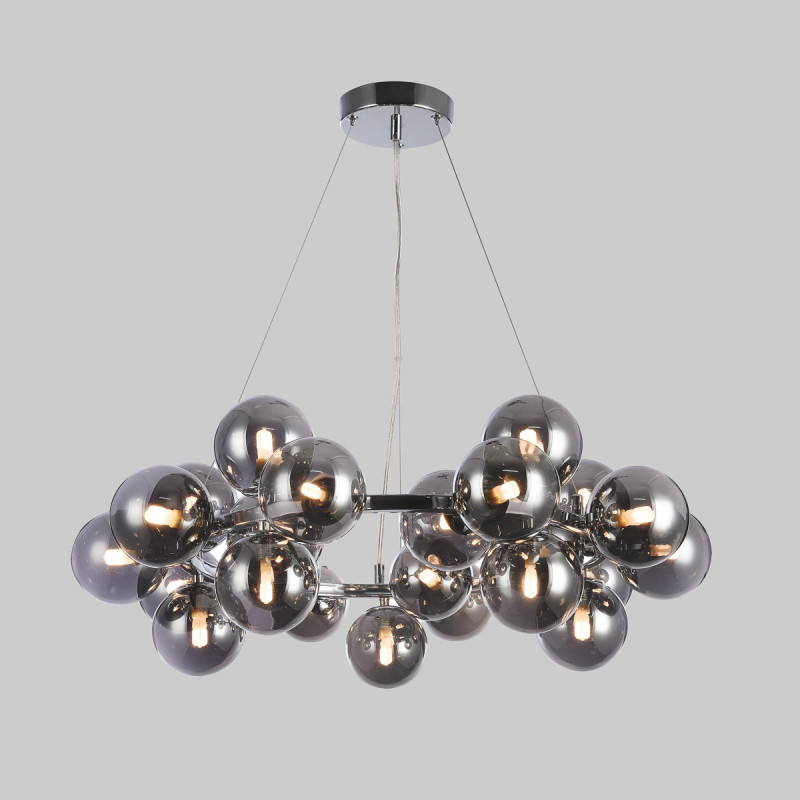 Suspension design CABELLA 25xG9 - chrome / fumée