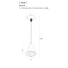 Lampe Design suspendue COMET BELL LED 5W 3000K - noir