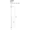 Lampe Design suspendue COFFEE LED 7W 3000K grand - noir