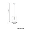 Lampe Suspendue industrielle CELTA E27 - blanc