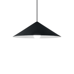 Suspension luminaire design CHILI-1 E27 - noir