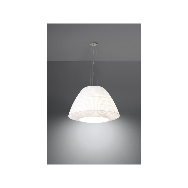 Suspension luminaire BELLA 60cm 3xE27 - blanc