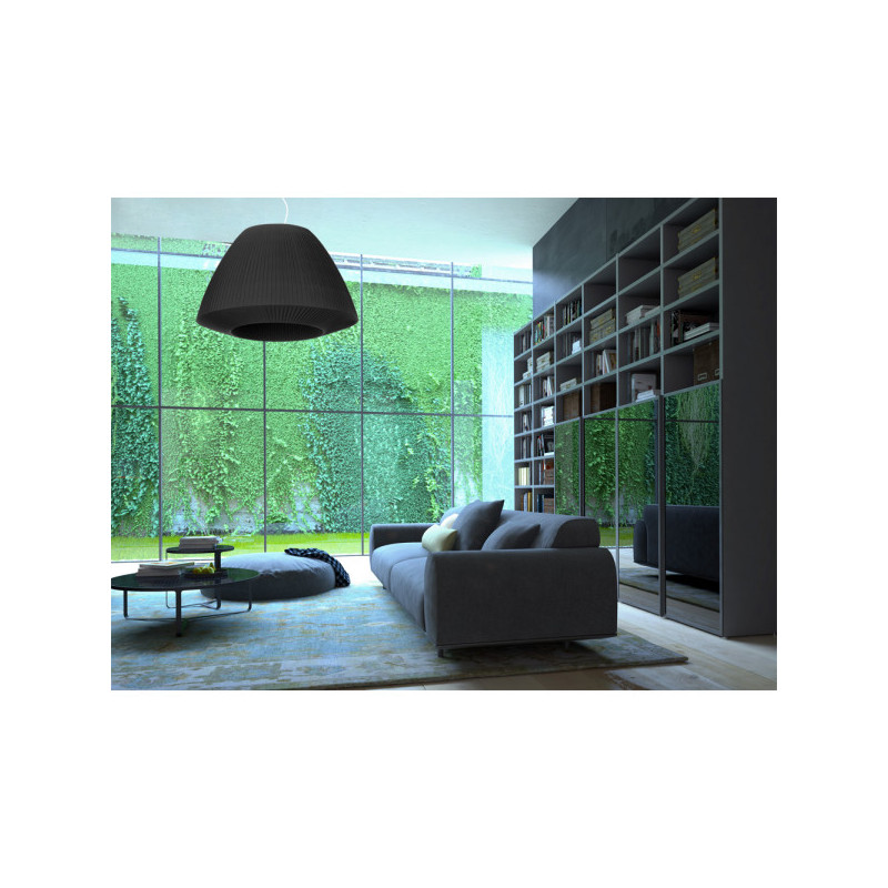 Suspension luminaire design BELLA 60cm 3xE27 - noir