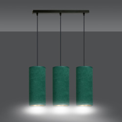 Suspension luminaire BENTE 3 BL VERT 3xE27 - vert