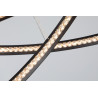Lampe Design suspendue BRIGHTON 3 LED 55W 3000K - noir