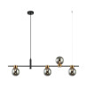 Suspension luminaire design BLETTER 4xG9 - noir / graphite