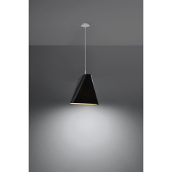 Suspension luminaire design BLUM E27 - noir