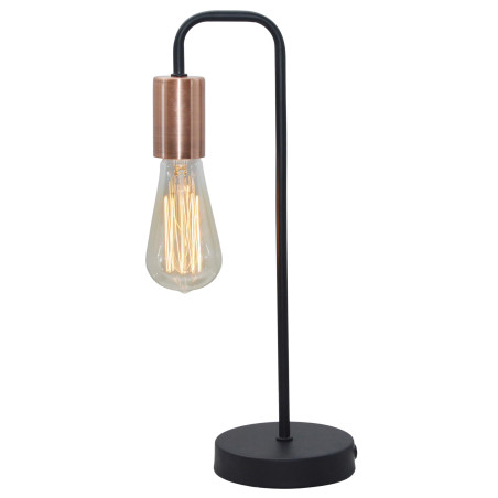 Lampe de table HERPE AMPLA E27 - noir / cuivre 