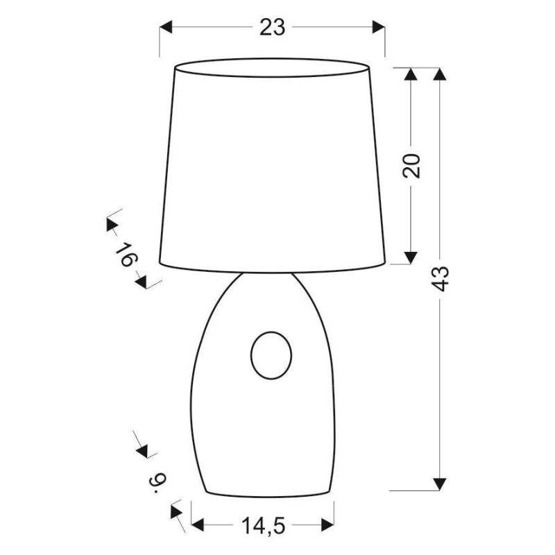 Lampe de table HIERRO E27 - argent / blanc 