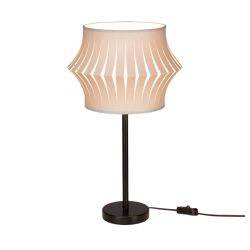 Lampe de table LOTUS E27 - noir / gris 