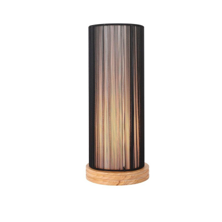 Lampe de table KIOTO E27 - bois / noir 