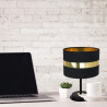 Lampe de table PALMIRA E27 - noir / or 