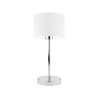 Lampe de table NICEA E27 - chrome / blanc 