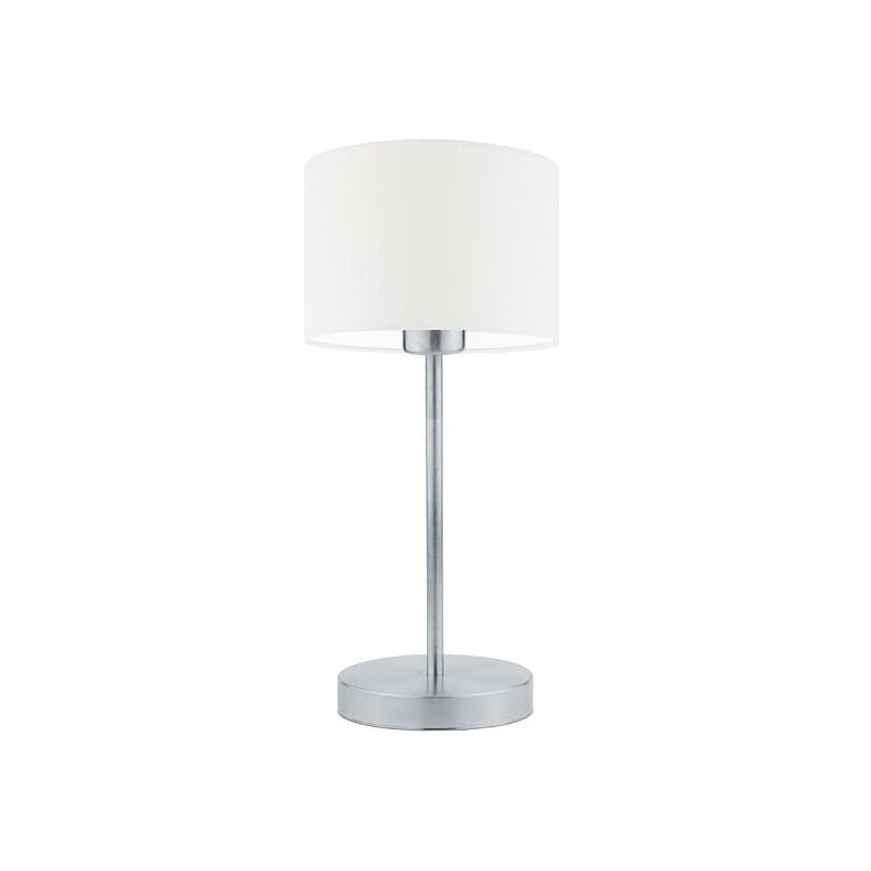 Lampe de table NICEA E27 - argent / blanc 