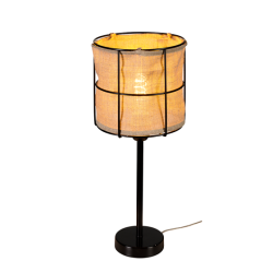 Lampe de table MARINERO E27 - noir / gris 