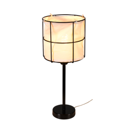 Lampe de table MARINERO E27 - noir / blanc 