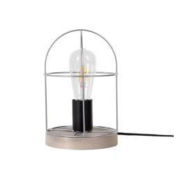 Lampe de table NETUNO E27 - argent / pin gris 
