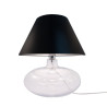 Lampe de table ADANA E27 - transparent / noir 