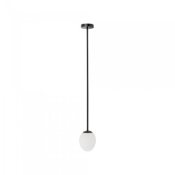Lampe de salle de bain suspendue ICE EGG A G9 IP44 - noir / blanc 