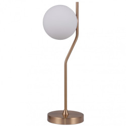 Lampe de table CARIMI G9 - laiton / blanc 