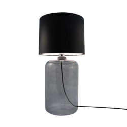Lampe de table AMARSA E27 - fumé / noir 