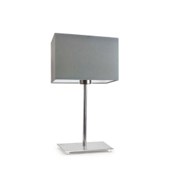 Lampe de table AMALFI E27 - chrome / gris 