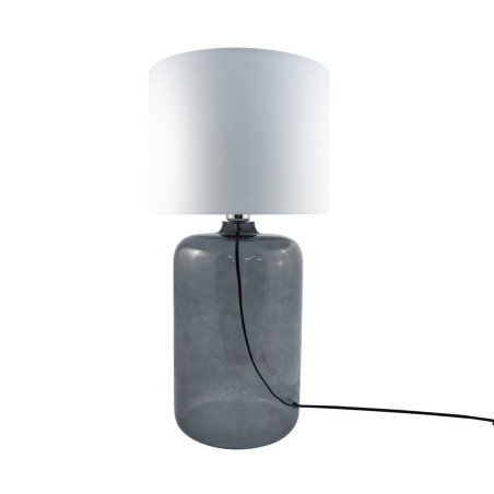 Lampe de table AMARSA E27 - fumé / blanc 